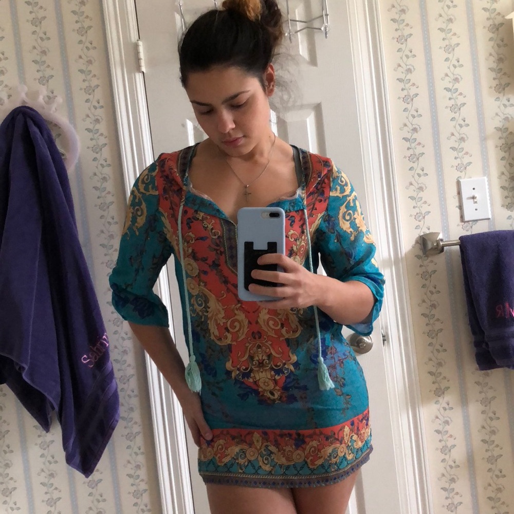 Boho Sheer Dress / Long Blouse